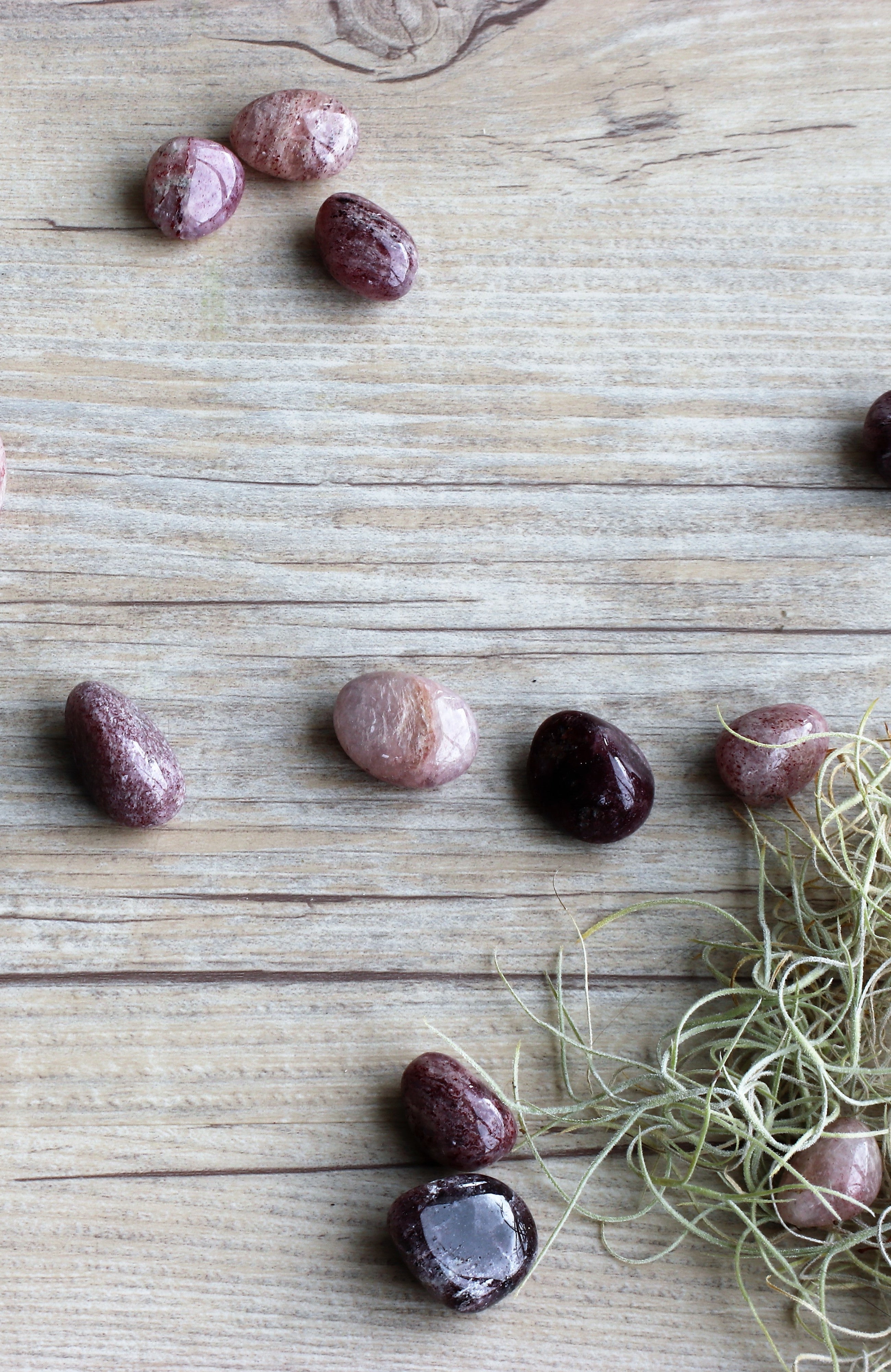Agnitite (aka Strawberry Quartz) Tumbled Stone - A Grade